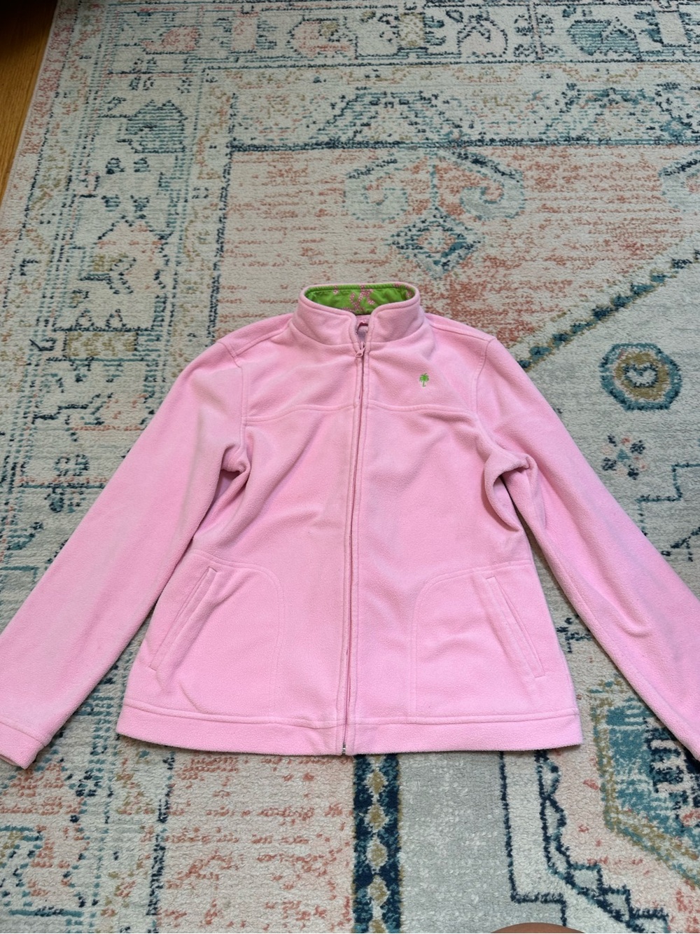 Lilly Pulitzer Pink Full-Zip Fleece Jacket